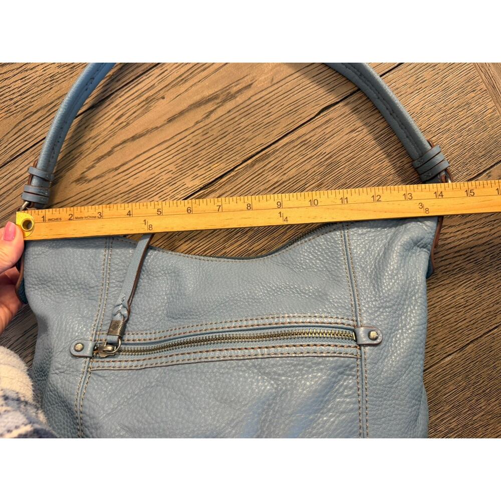 The Sak Sequoia Leather Hobo Shoulder Bag - Blue - Picture 4 of 14